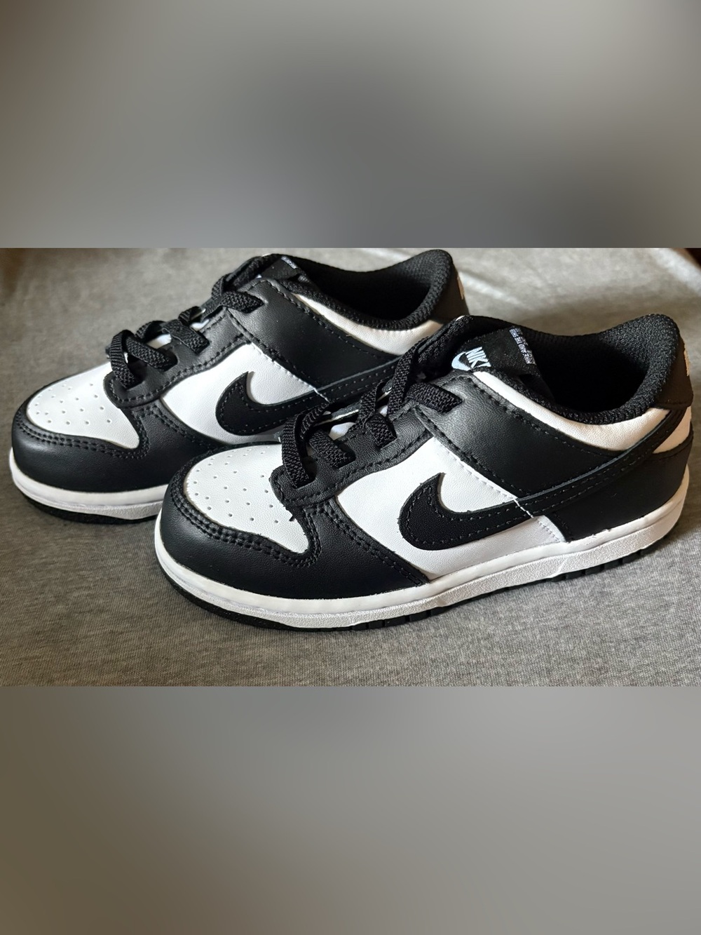 Nike Kids Black and White Low-Top Sneakers